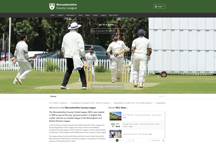 Cricket League Websites