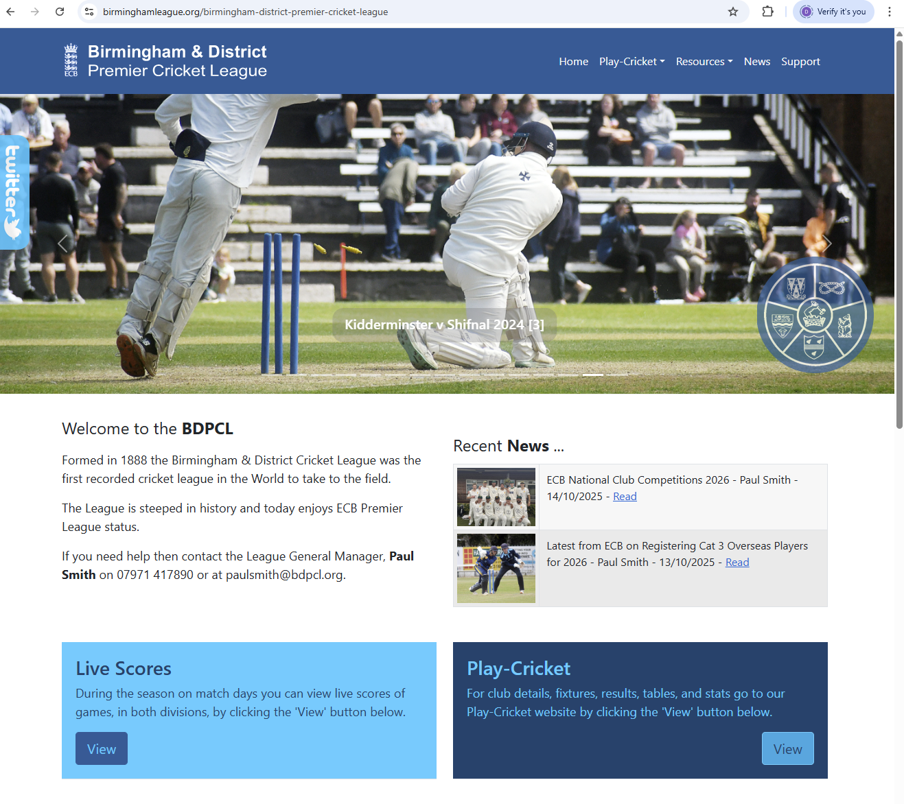 Birmingham & District Premier Cricket League